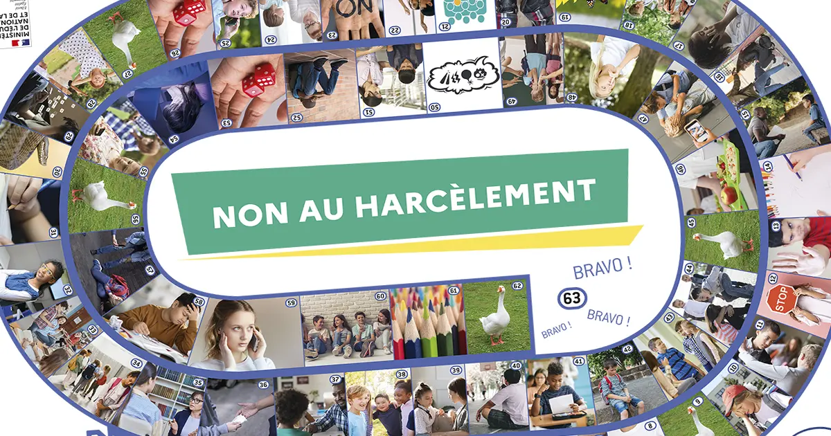 Mallette Jeu de l'Oie « Non Au Harcèlement sexiste, sexuel et homophobe »